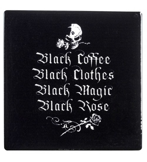 Gothic Coffee Lovers Ceramic Coaster