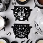 Bat Brew Ceramic Cauldron Coaster