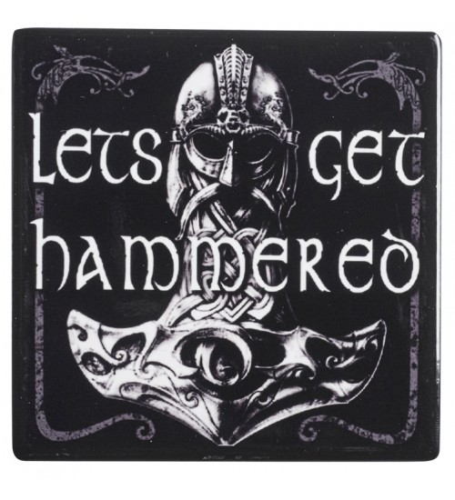 Lets Get Hammered Ceramic Coaster