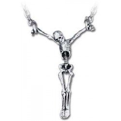 Lost Soul Skeleton Pewter Necklace