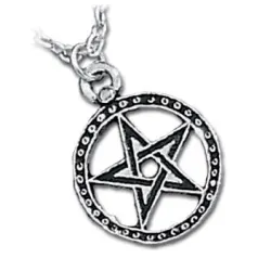 Dantes Hex Pewter Necklace