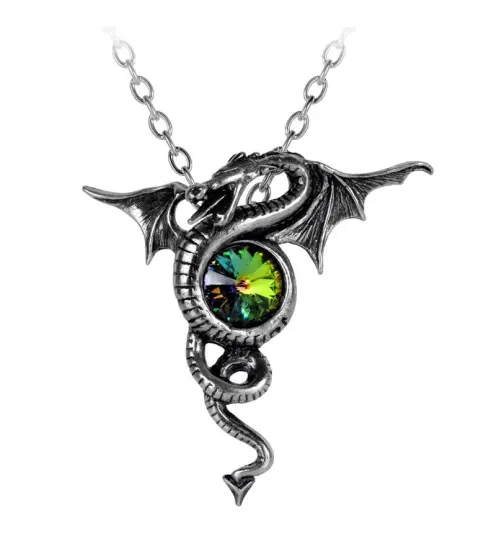 Anguis Aeternus Dragon Pewter Necklace