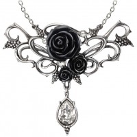 Bacchanal Black Rose Victorian Necklace