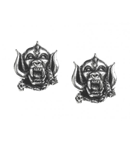 Motorhead War-Pig Pewter Earrings