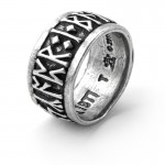 Runeband Pewter Ring