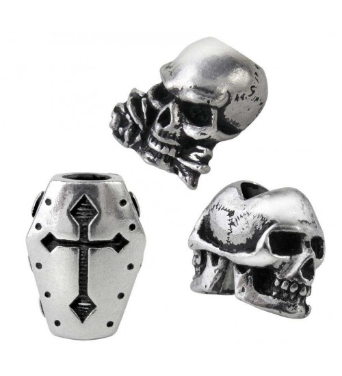 Alchemy Pewter Gothic Beads/Beard Rings Set of 3