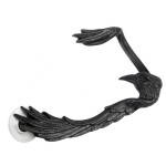 Raven Ear-wing Black Pewter Ear Wrap