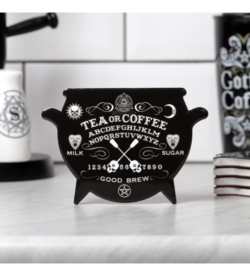 Ouiji Board Ceramic Cauldron Coaster