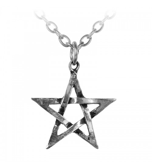 Pentagram Pewter Necklace for Protection