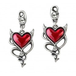 Devil Heart Earring Pair