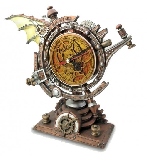 The Stormgrave Chronometer Steampunk Pedestal Clock