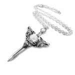 Wolverine Moon Pewter Necklace