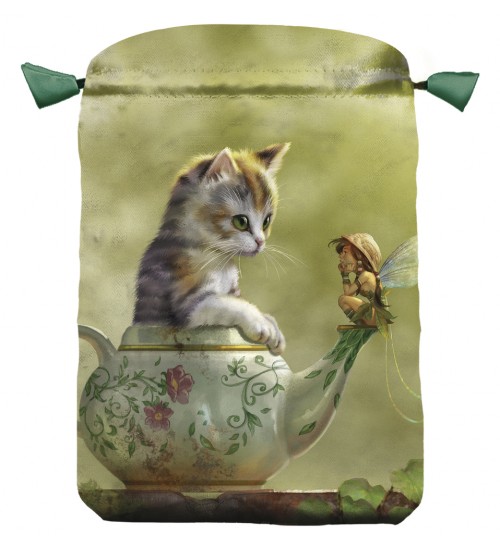 Fantasy Cat Satin Bag