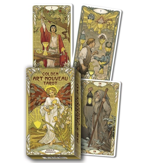 Golden Art Nouveau Tarot Cards