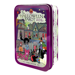 Halloween Tarot Cards in Tin
