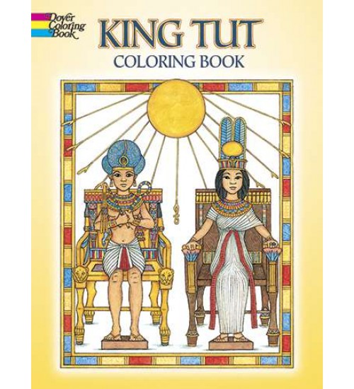 King Tut Egyptian Design Coloring Book