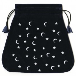 Moon and Stars Velvet Bag