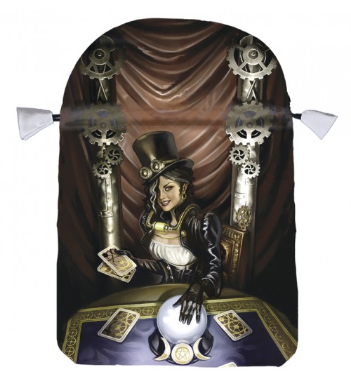 Steampunk High Priestess Satin Tarot Bag