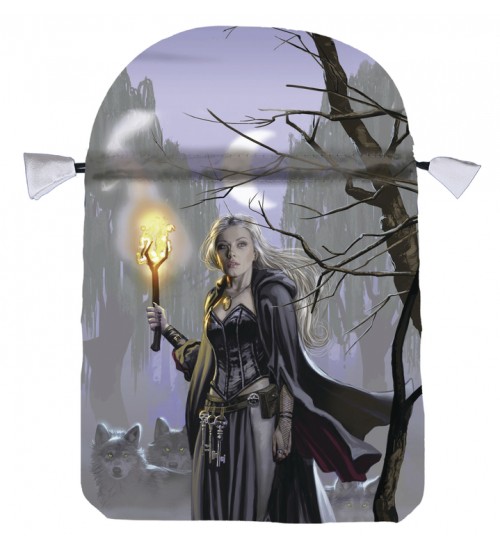 Witches Moon Satin Tarot Bag