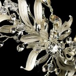 Silver Floral Vine Side Accented Bridal Headpiece