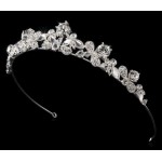 Alicia Silver Plated Rhinestone Bridal Tiara