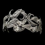 Deco Style Rhinestone Wide Silver Headband