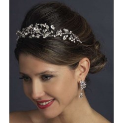 Antique Style Rhinestone and Pearl Headband