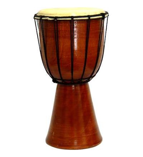 Djembe Drum Plain Red Mahogany Finish Drum