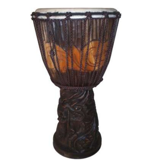 Dragon Carved Adjustable Djembe Drum