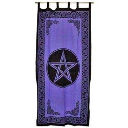 Pentacle Purple Curtain