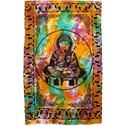 Buddha Tie Dye Full Size Cotton Tapestry