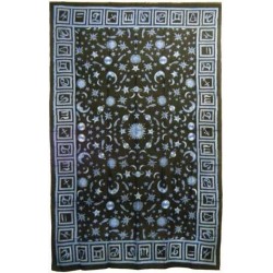 Zodiac Stars Blue Full Size Tapestry