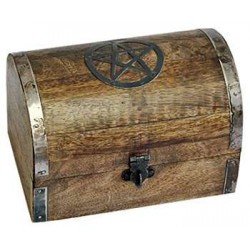 Pentacle Wooden Chest