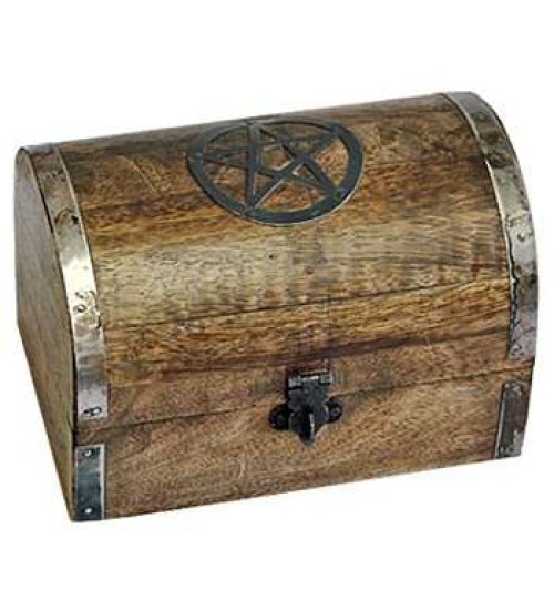 Pentacle Wooden Chest