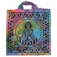 Buddha Tie Dye Cotton Tote Bag