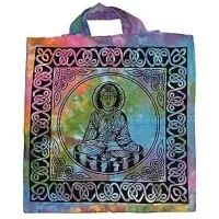 Buddha Tie Dye Cotton Tote Bag