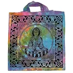 Buddha Tie Dye Cotton Tote Bag