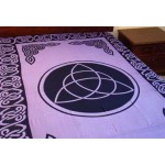 Triquetra Charmed Purple Cotton Full Size Tapestry