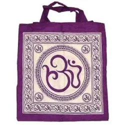 Sacred Om Symbol Cotton Tote Bag