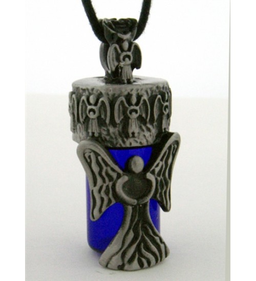 Angel Pewter Bottle Necklace