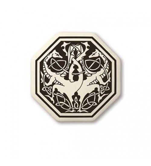 Dragon Octagonal Celtic Porcelain Necklace