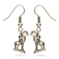 Bastet Egyptian Cat Earrings