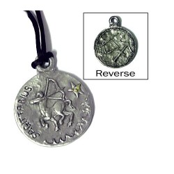 Sagittarius Zodiac Pewter Necklace