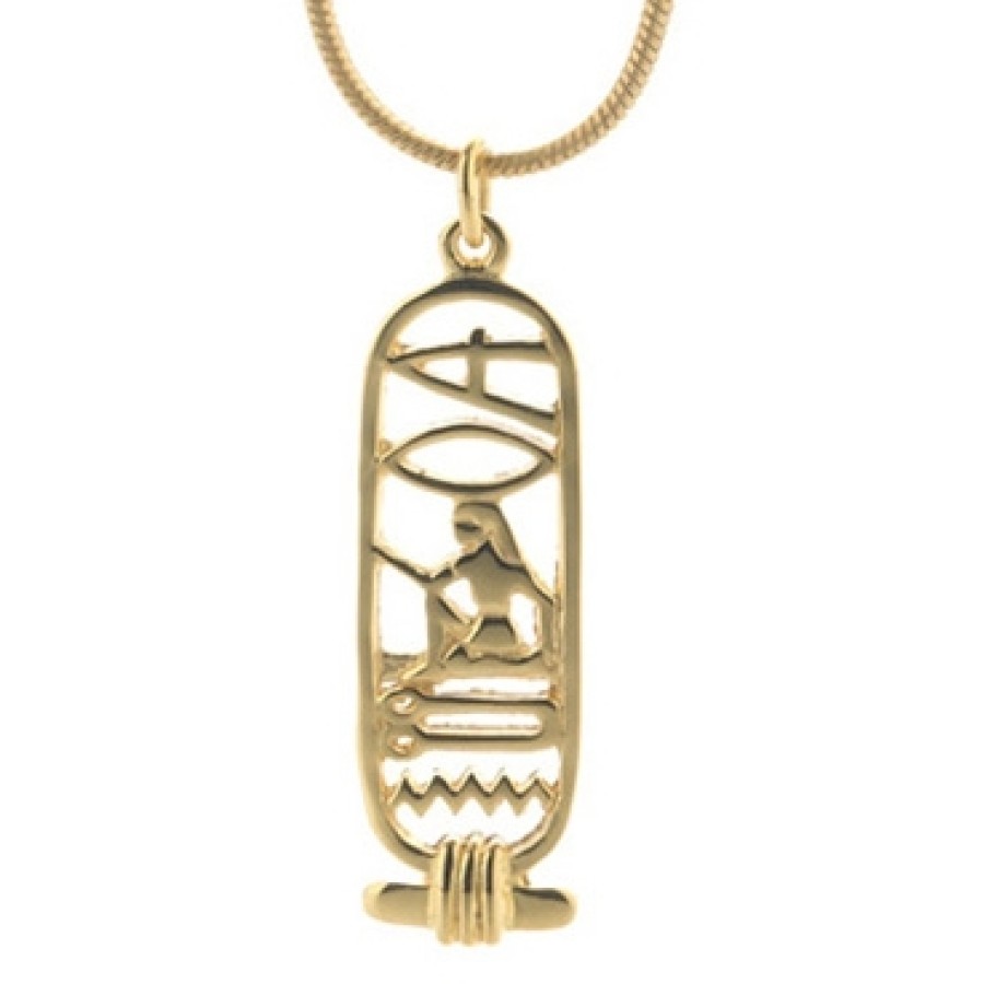 iloveyou egyptian gold cartouche necklace 5784P 600px