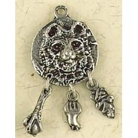 Bear Animal Spirit Pewter Necklace