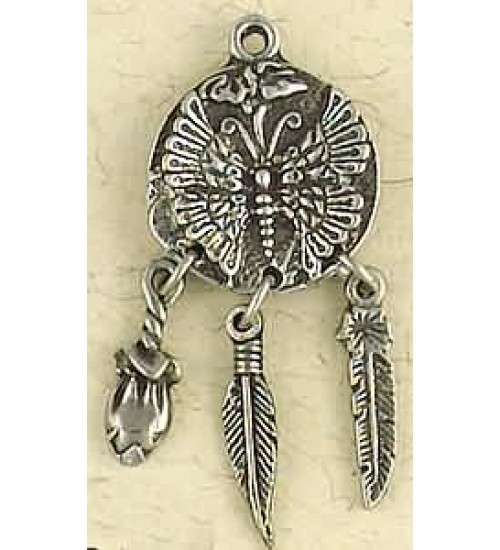 Butterfly Animal Spirit Pewter Necklace