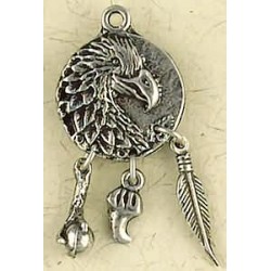 Eagle Animal Spirit Pewter Necklace