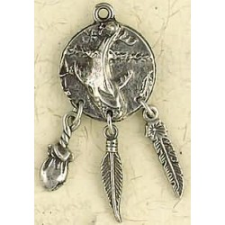 Whale Animal Spirit Pewter Necklace