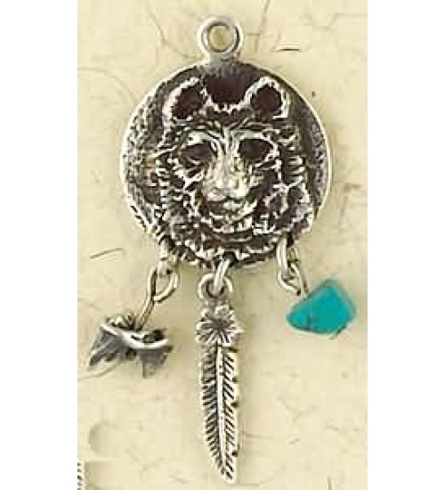 Bear Animal Spirit Sterling Slver Necklace