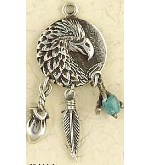 Eagle Animal Spirit Sterling Silver Necklace
